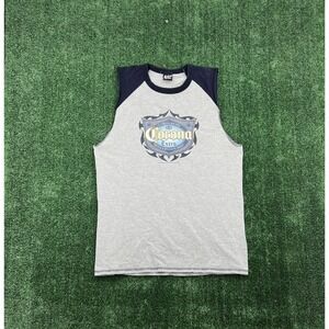 VTG Corona Extra Mexican Beer Tank Mens Large Drinking College Party 2005 Gray